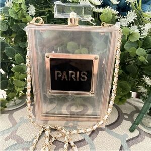 Paris Bottle Bag with Chain NEW